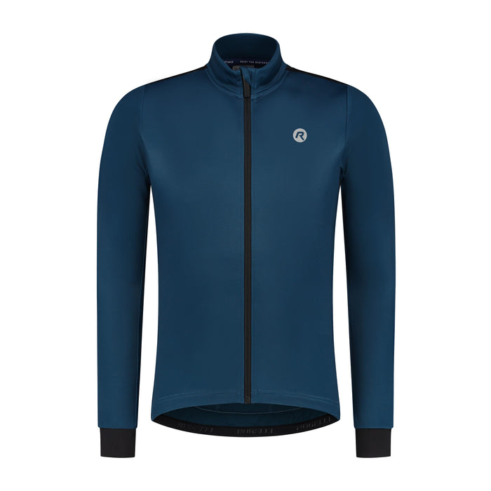 Rogelli Core fietsshirt heren blauw lange mouw voorkant.