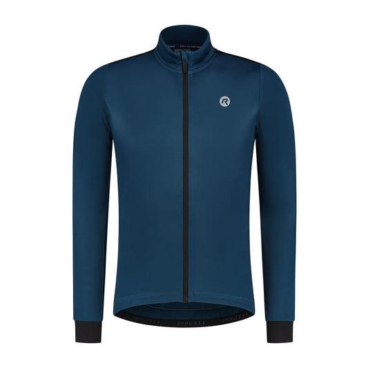 Rogelli Core fietsshirt heren blauw lange mouw voorkant.