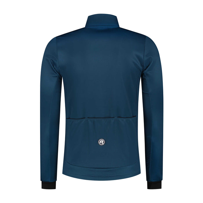 Rogelli Core fietsshirt heren blauw lange mouw achterkant.