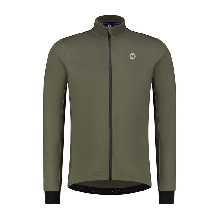 Rogelli Core fietsshirt heren groen lange mouw voorkant.