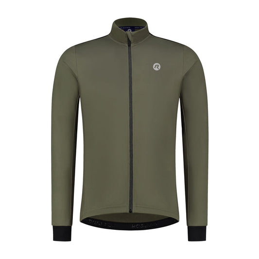 Rogelli Core fietsshirt heren groen lange mouw voorkant.