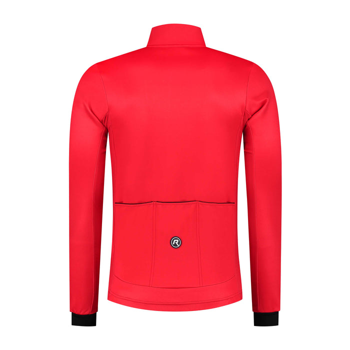 Rogelli Core fietsshirt heren rood lange mouw achterkant.