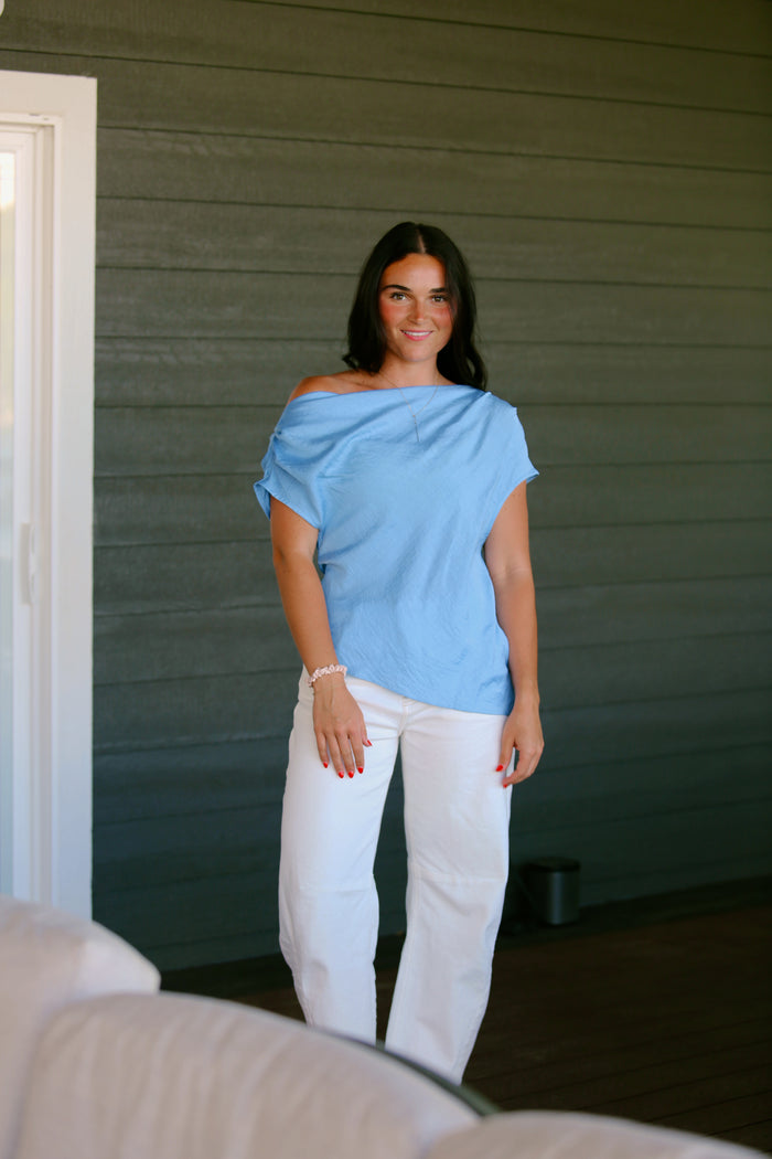 Cowl Neck Draped Top