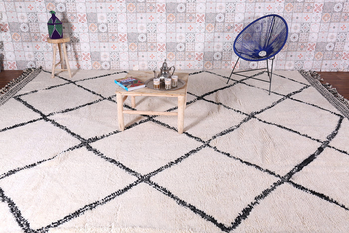 Custom beni ourain rug - Hand woven Moroccan berber carpet - custom moroccan rugs