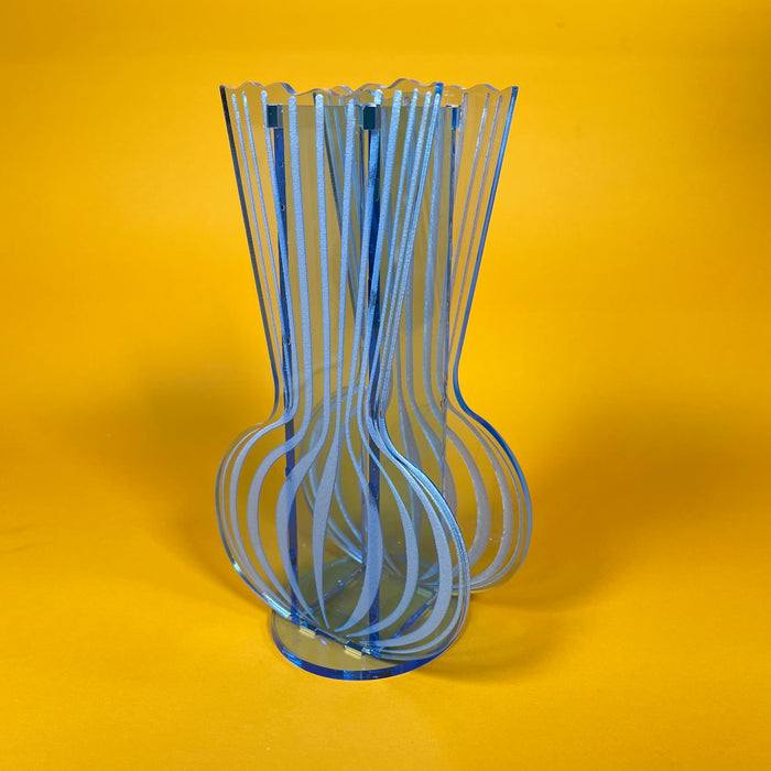 Delicate Etched Bud Vase