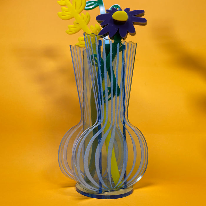 Delicate Etched Bud Vase