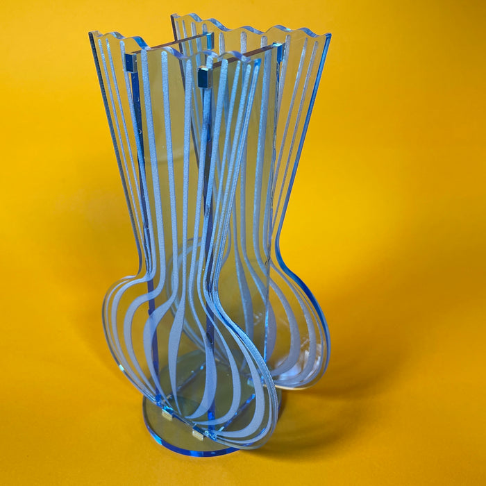 Delicate Etched Bud Vase