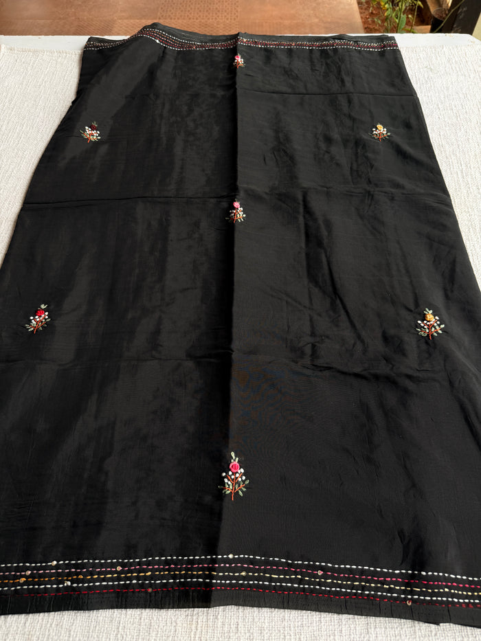 Emb Mul chanderi saree