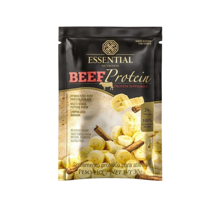 ESSENTIAL | Beef Protein Sabor Banana com Canela Sachê (30 gramas)