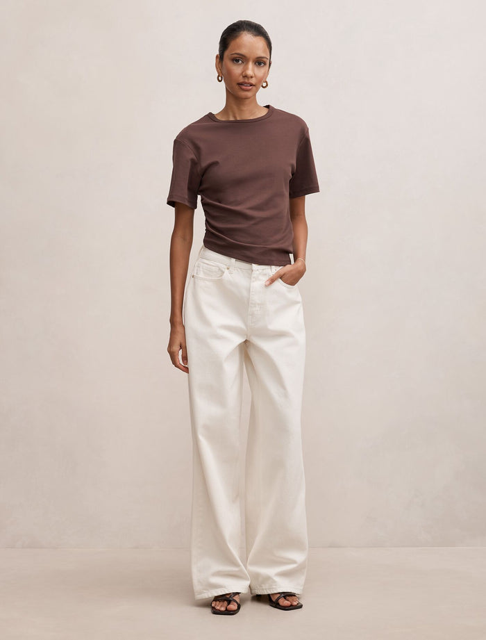 Gia Petite High Rise Wide Leg Jeans Forever New