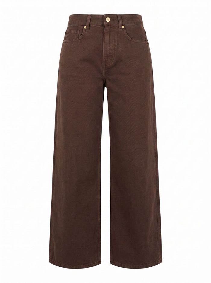 Gia Petite High Rise Wide Leg Jeans Forever New