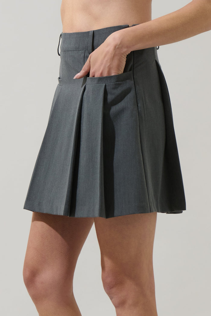 Giany Pleated Mini Skirt