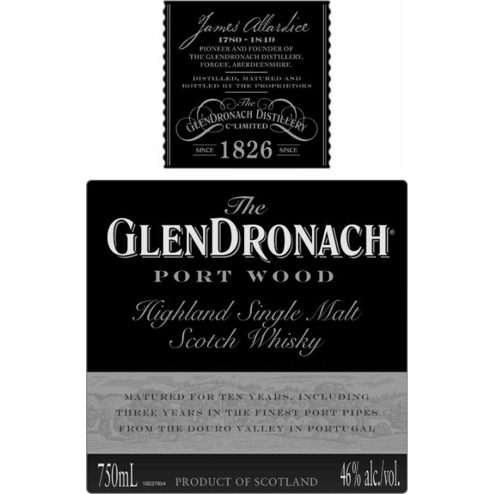 Glendronach Port Wood Scotch Glendronach