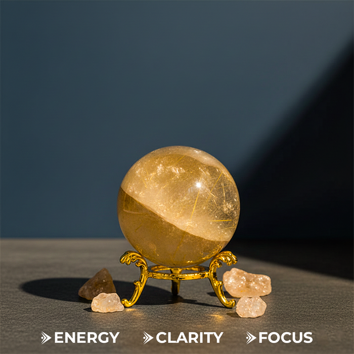Golden Rutile Ball
