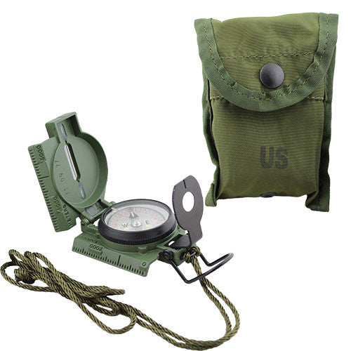 Government Issue Phosphorescent Lensatic Compass (Model #27) Navigation