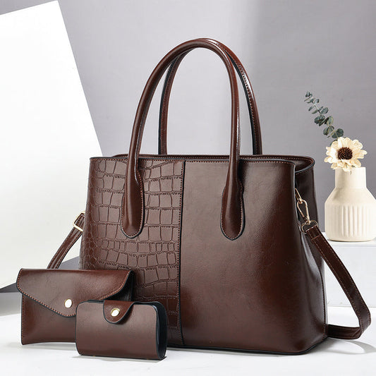 H1871 - Simple 3pc Women's Handbag Set
