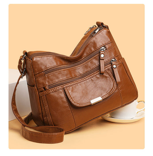 H1879 - Vintage Classic Brown Handbag