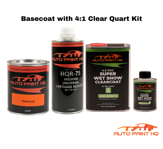 Harley Davidson Kinetic Green Basecoat Clearcoat Quart Complete Paint Kit
