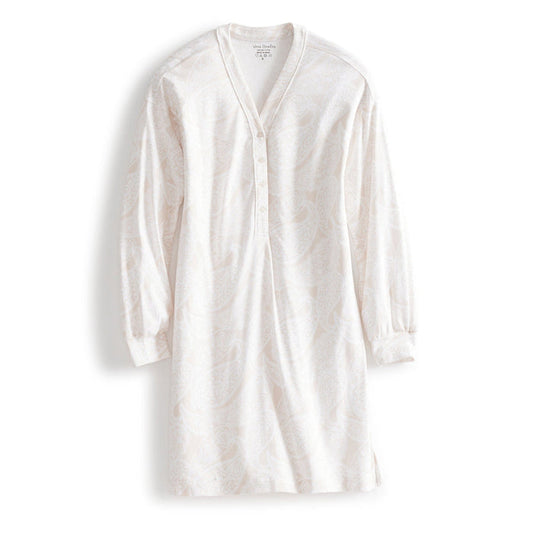 Henley Night Dress-Paisley Key Pumice Stone-Image 1-Vera Bradley