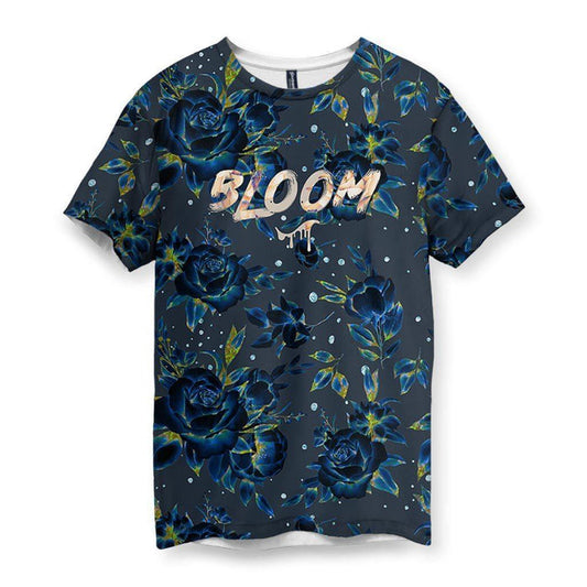 Set against a deep midnight slate backdrop, photorealistic roses in royal lapis and indigo are enveloped by scattered luminous stardust. Contact us with accessibility feedback, we'd love to help!