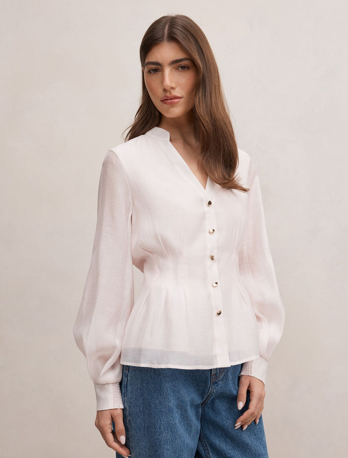 Indie Tuck Blouse Forever New