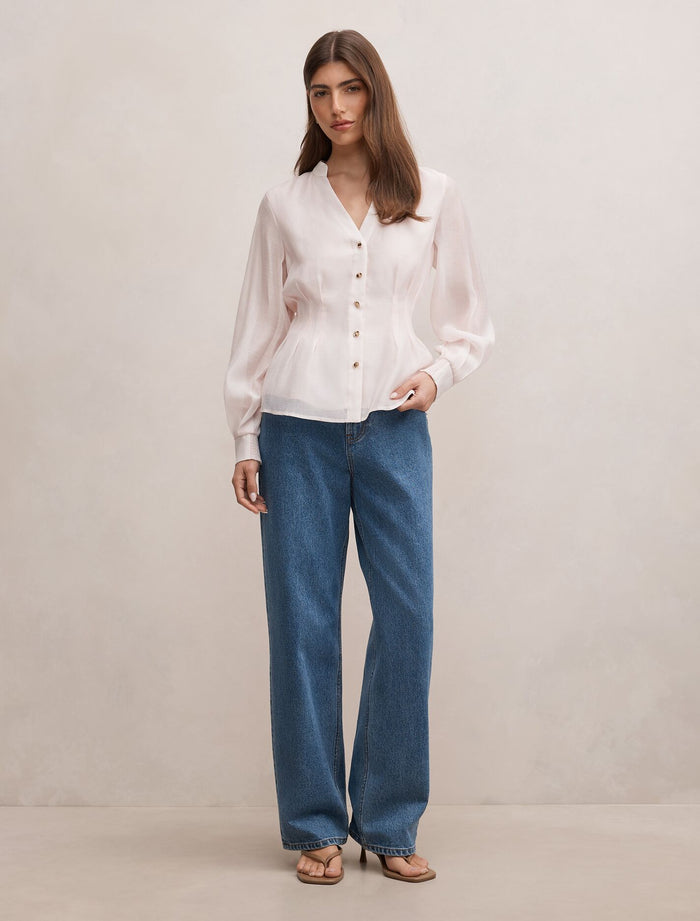 Indie Tuck Blouse Forever New