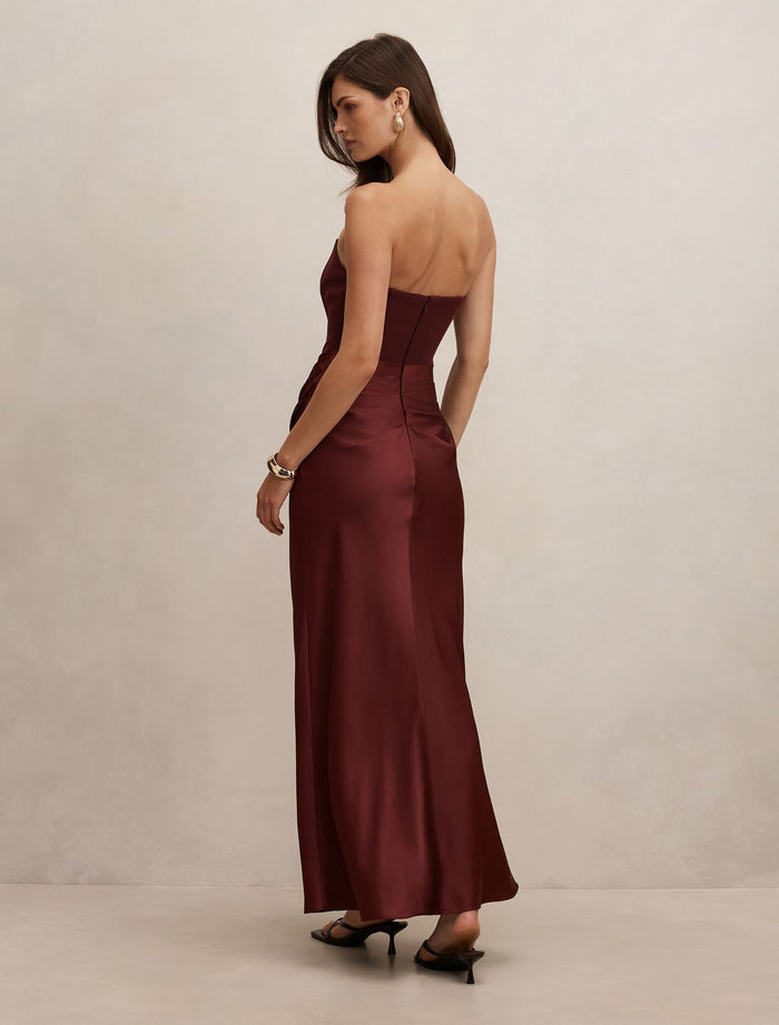 Isra Drape Strapless Maxi Dress Forever New