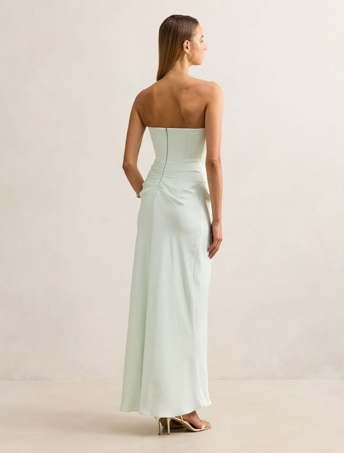Isra Drape Strapless Maxi Dress Forever New