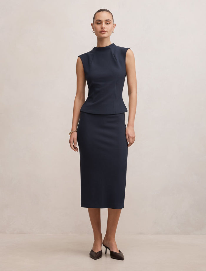 Jayda Crepe Pencil Skirt Forever New