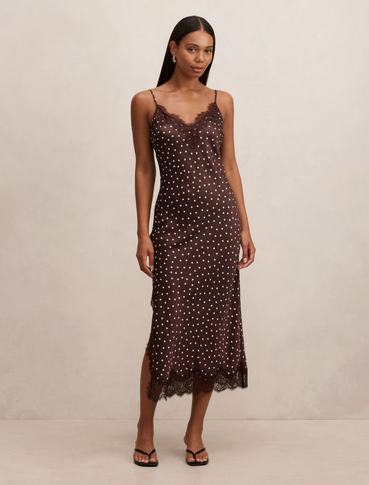 Jess Lace Trim Midi Dress Jaya Spot Forever New