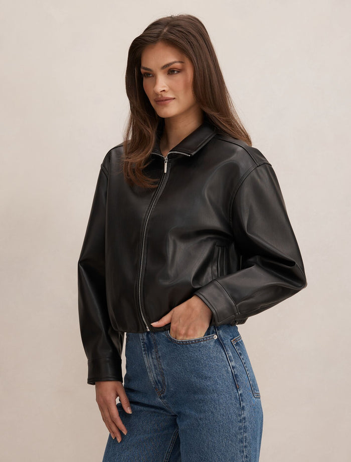 Julia Pu Funnel Neck Jacket Forever New