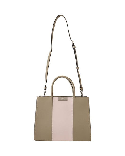 Karl Lagerfeld Sage Green Polyurethane Tote Shoulder Bag