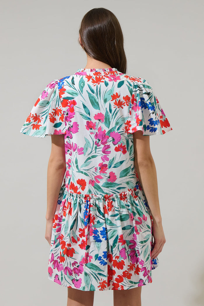 Kivia Blossom Rock A By Trapeze Mini Dress