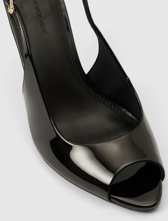 Lana Peep Toe Heeled Slingback Forever New