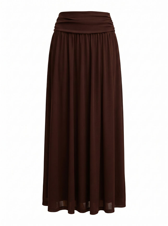 Layne Gathered Basque Maxi Skirt Forever New