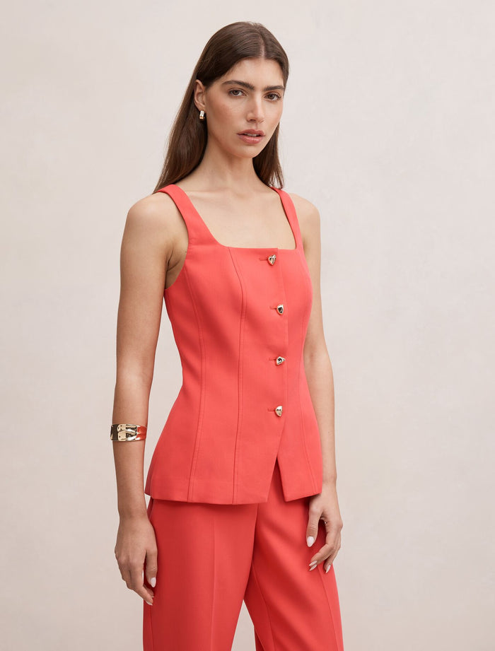 Lee Square Neck Waistcoat Forever New