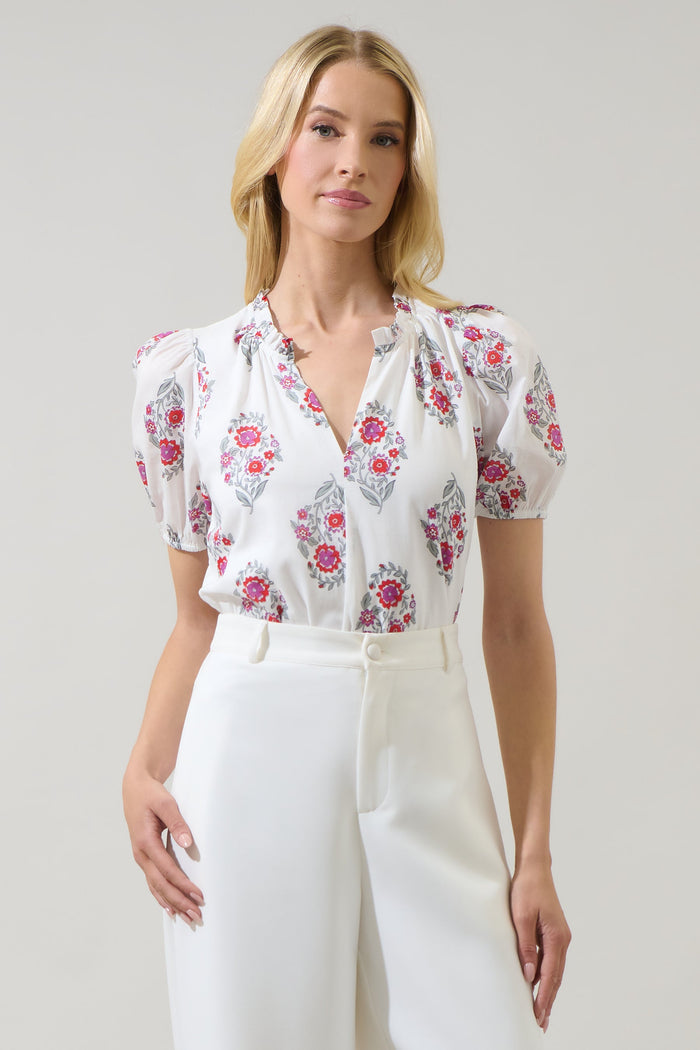 Leonor Gauze Top Nelina Floral