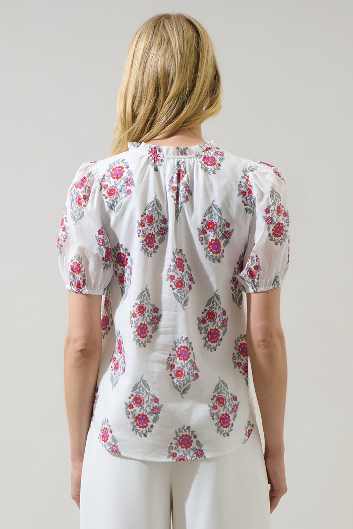 Leonor Gauze Top Nelina Floral