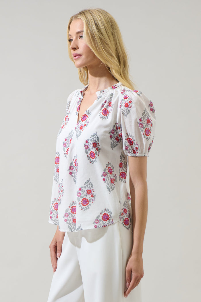 Leonor Gauze Top Nelina Floral