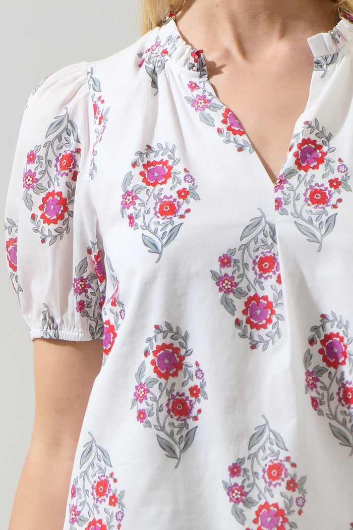 Leonor Gauze Top Nelina Floral