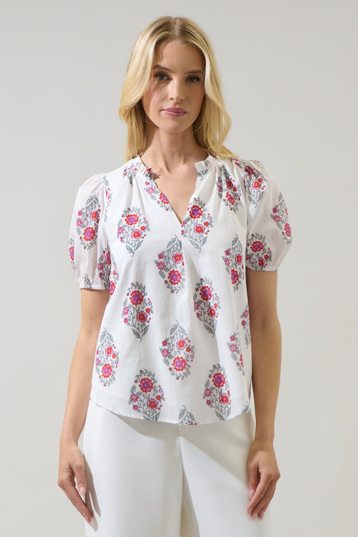 Leonor Gauze Top Nelina Floral