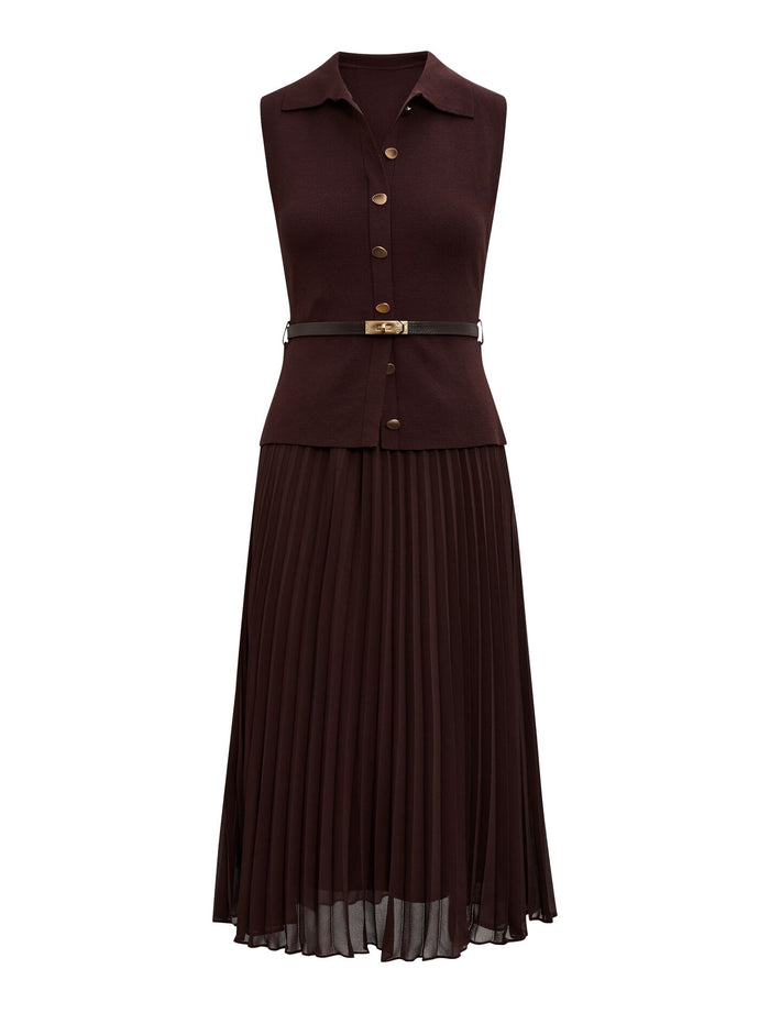 Lorelei Petite Woven Mixed Midi Dress Forever New