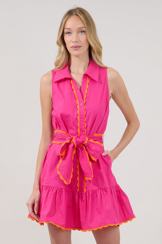 Mariselle Sleeveless Tiered Mini Dress