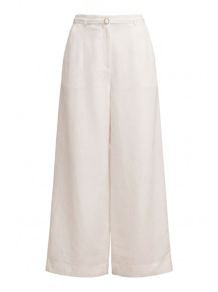 Matilda Linen Blend Wide Leg Pants Forever New