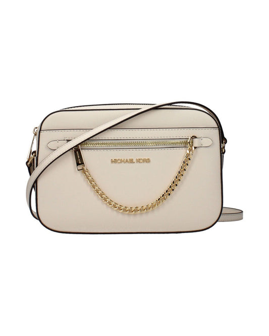 Michael Kors Beige Leather Crossbody Bag