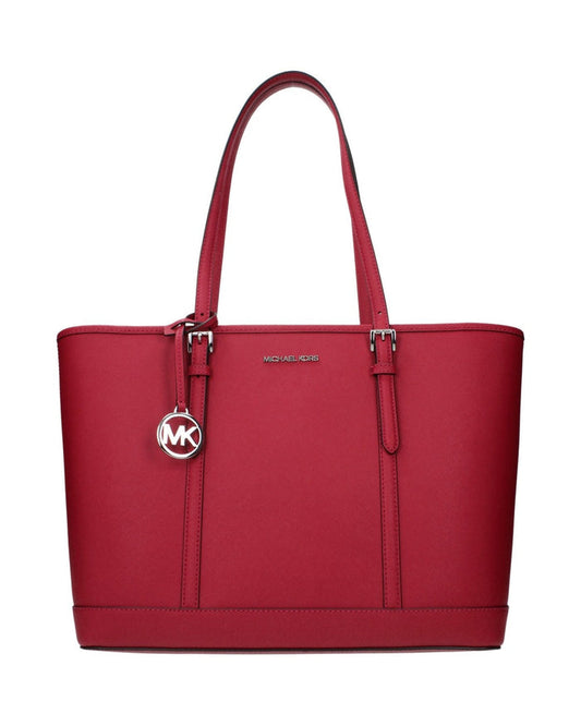 Michael Kors Red Leather Shoulder Bag
