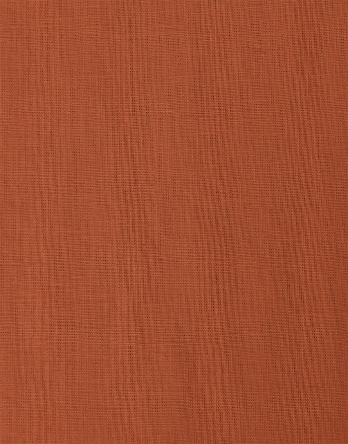 Mid Brown Washed Pure Linen Fabric