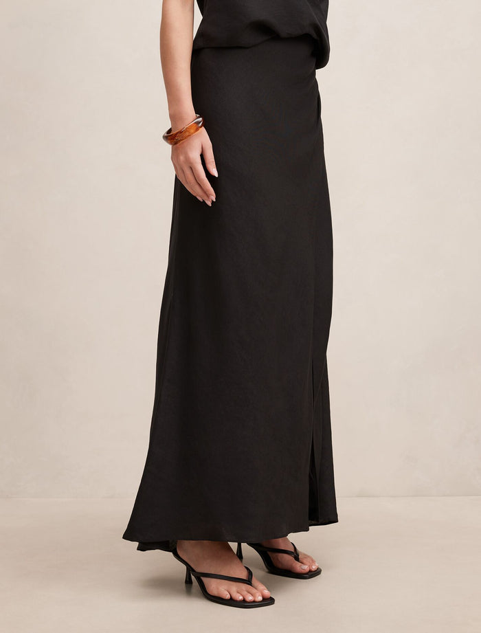 Mila Linen Wrap Maxi Skirt Forever New