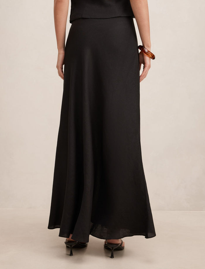 Mila Linen Wrap Maxi Skirt Forever New
