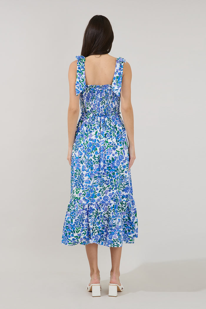 Mitzy Smocked Midi Dress Floral